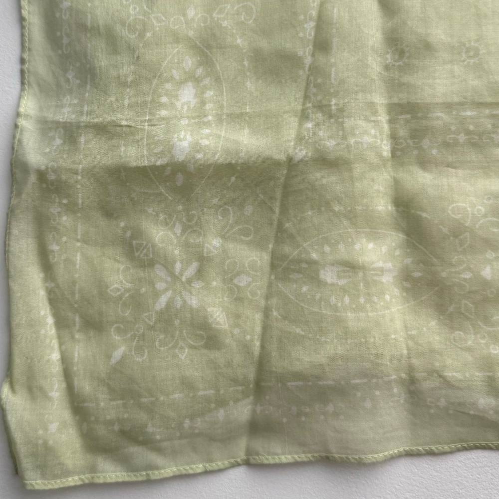Madewell cotton bandana - pistachio color - Picture 4 of 5